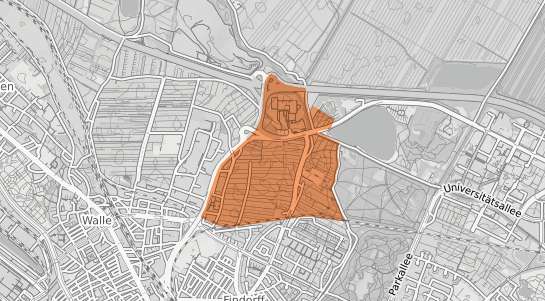 Mietspiegelkarte Bremen In den Hufen